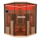 Tronitechnik Dewello Infrarotkabine KENORA 140cm x 140cm mit Salzsteinoptik