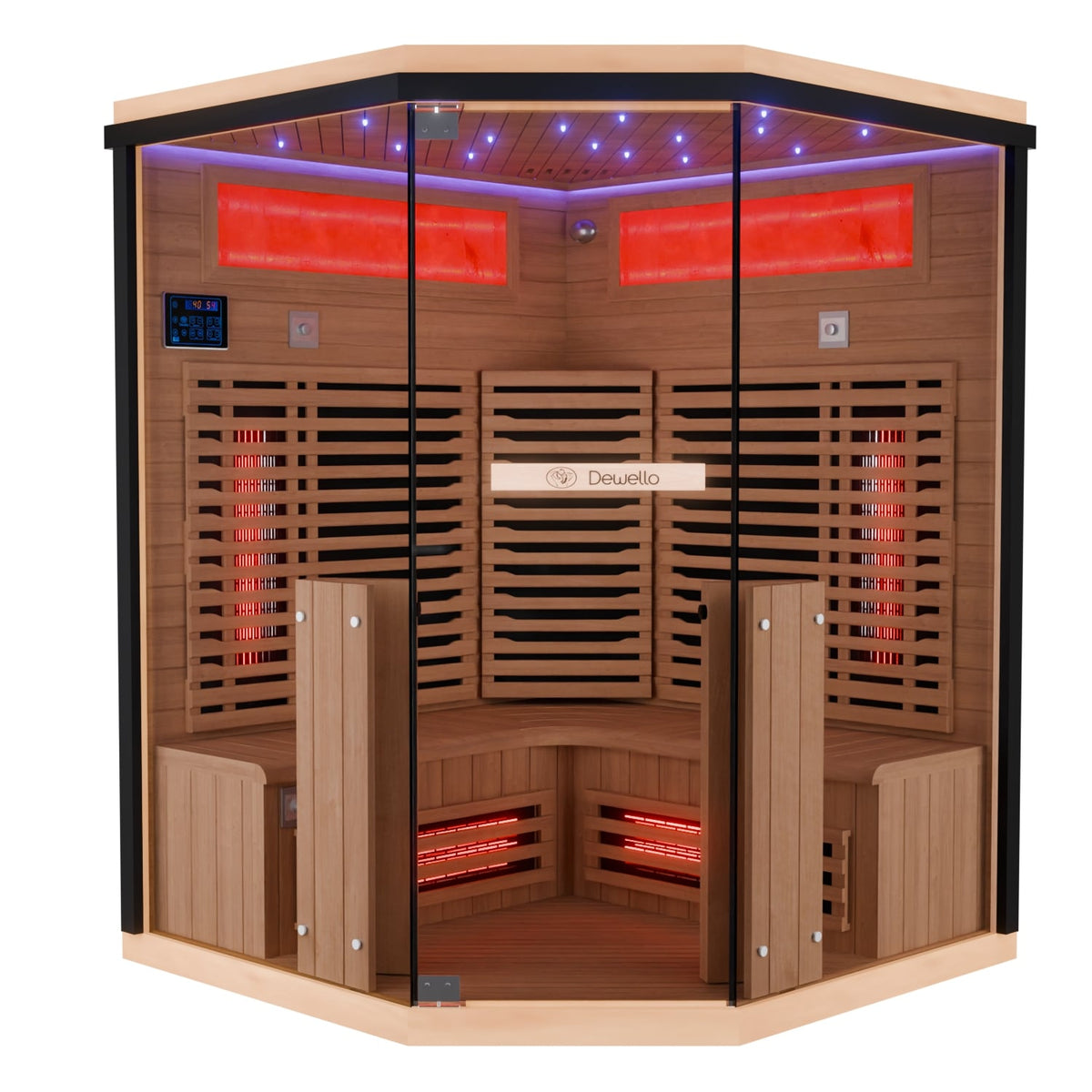 Dewello Infrarotkabine KENORA 140 x 140cm 140 x 140 cm