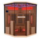 Tronitechnik Dewello Infrarotkabine KENORA 140cm x 140cm mit Salzsteinoptik