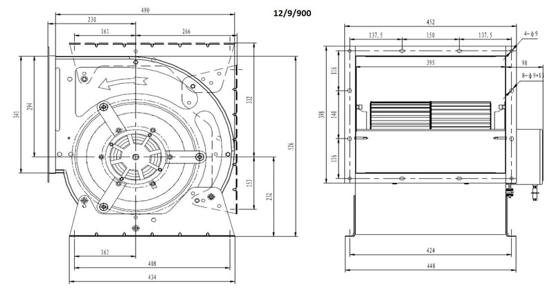 COMBISTEEL FAN IN CAN 12/9/900 