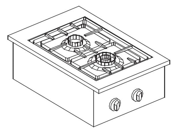 COMBISTEEL GAS STOVE 2 BR. 9KW 