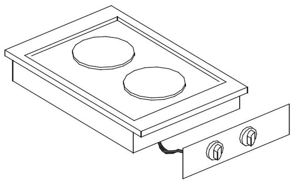COMBISTEEL ELECTRIC STOVE 2 PLATES 