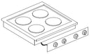 COMBISTEEL ELECTRIC STOVE 4 PLATES 