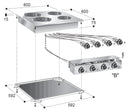 COMBISTEEL ELECTRIC STOVE 4 PLATES 