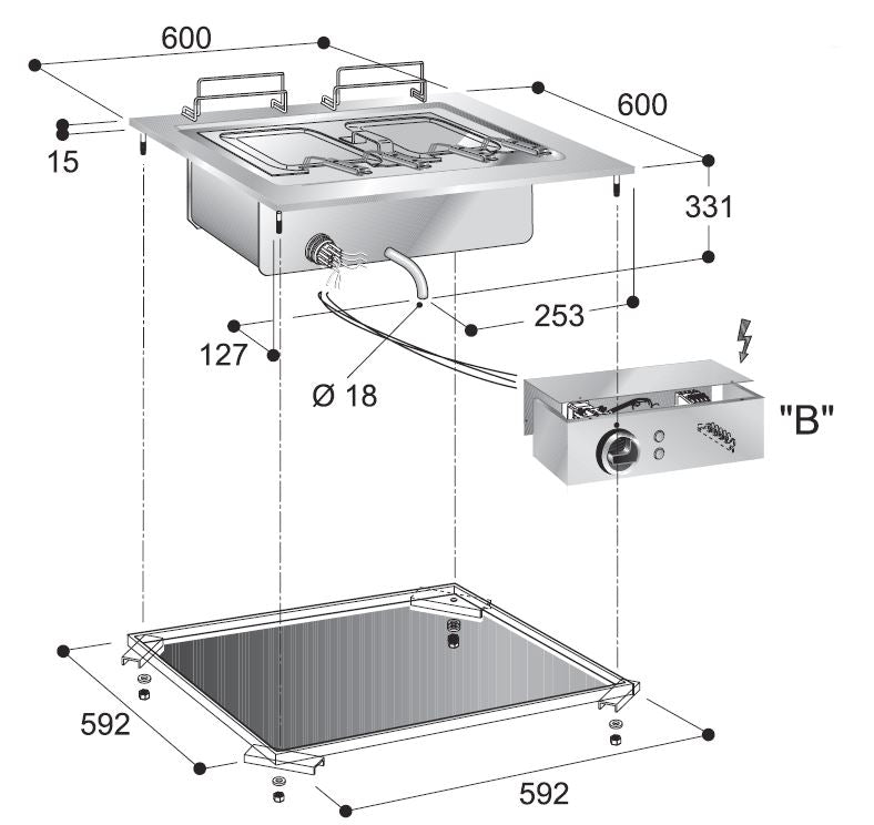 COMBISTEEL ELECTRIC PASTA COOKER 
