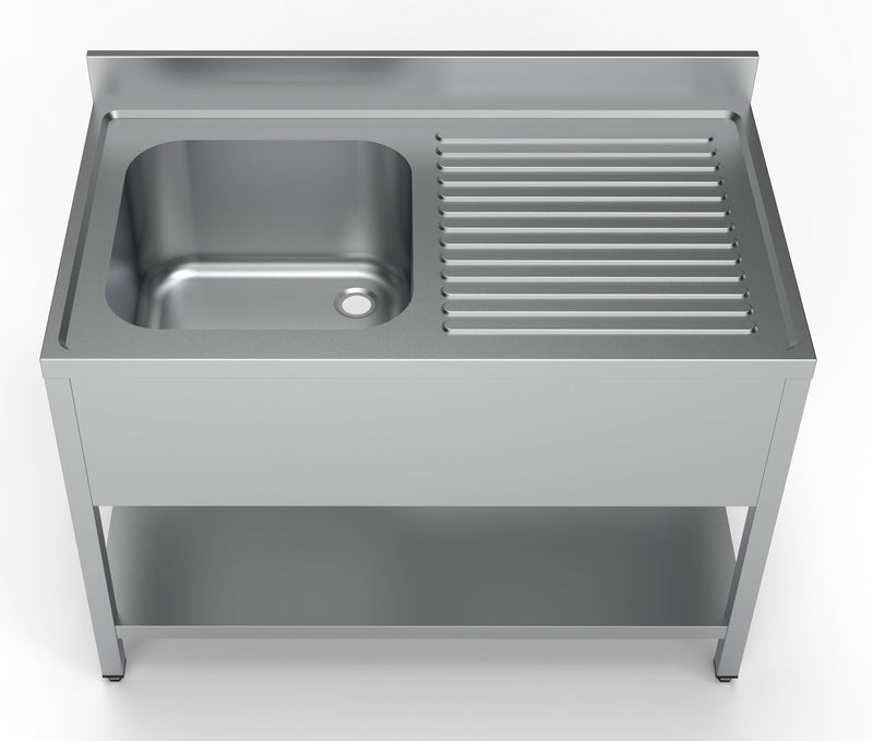 BASE D'ÉVIER COMBISTEEL 700 1 GAUCHE 1200 