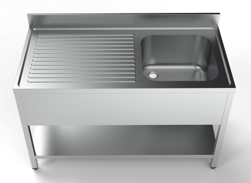 COMBISTEEL 700 SPÜLTISCH GRUNDBODEN 1 RECHTS 1400
