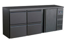 COMBISTEEL BAR COOLER BLACK 1 DOOR AND 4 DRAWERS 