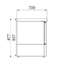 COMBISTEEL REFRIGERATED COUNTER 1 DOOR 