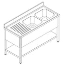 COMBISTEEL 600 SPÜLTISCH GRUNDBODEN DEMONTABEL 2 RECHTS 2000