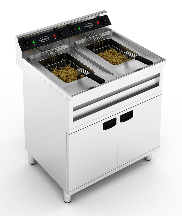 COMBISTEEL ELECTRIC FRYER 2X12L 2X9KW 