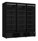 COMBISTEEL TIEFKÜHLSCHRANK 3 GLASTÜREN SCHWARZ JDE-1530F BL