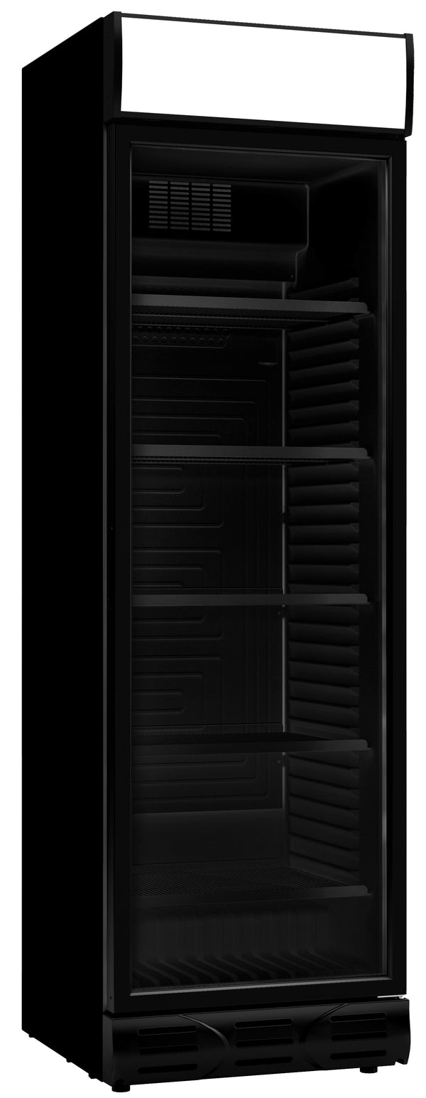 COMBISTEEL REFRIGERATOR 1 GLASS DOOR BLACK HINGES DOOR LEFT SIDE
