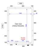COMBISTEEL COOLING AND FREEZING ROOM 1500X2100X2200