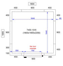 COMBISTEEL COOLING AND FREEZING ROOM 1800X1800X2200
