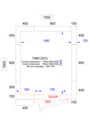 COMBISTEEL COOLING AND FREEZING ROOM 1500x1800x2200 - 120 MM