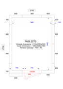 COMBISTEEL COOLING AND FREEZING ROOM 2100x2700x2200 - 120 MM