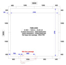 COMBISTEEL COOLING AND FREEZING ROOM 3000x3000x2400 - 120 MM 