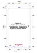 COMBISTEEL COOLING AND FREEZING ROOM 2400x4200x2400 - 120 MM 