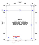 COMBISTEEL COOLING AND FREEZING ROOM 3000x3600x2400 - 120 MM 