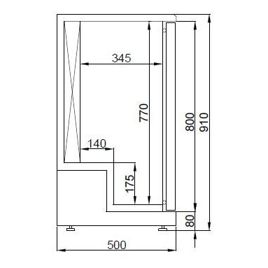 COMBISTEEL DRY AGE CUPBOARD 198L 