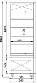 COMBISTEEL REFRIGERATED PASTRY DISPLAY CASE FOR CHOCOLATE
