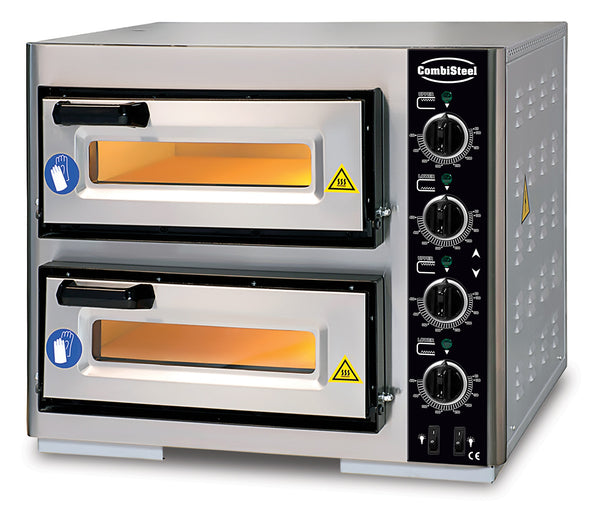 COMBISTEEL ELECTRICAL PIZZA OVENS DOUBLE 2 X 1 
