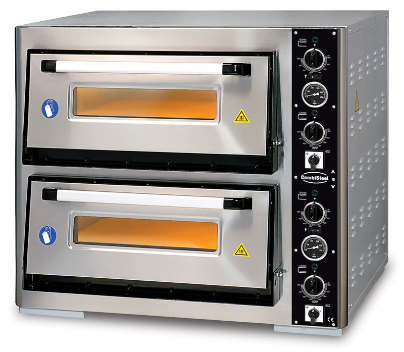COMBISTEEL ELECTRICAL PIZZA OVENS DOUBLE 2 X 4 