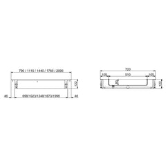 COMBISTEEL BUILT-IN CRUSHED ICE TUB 2/1  – Vorschau 2