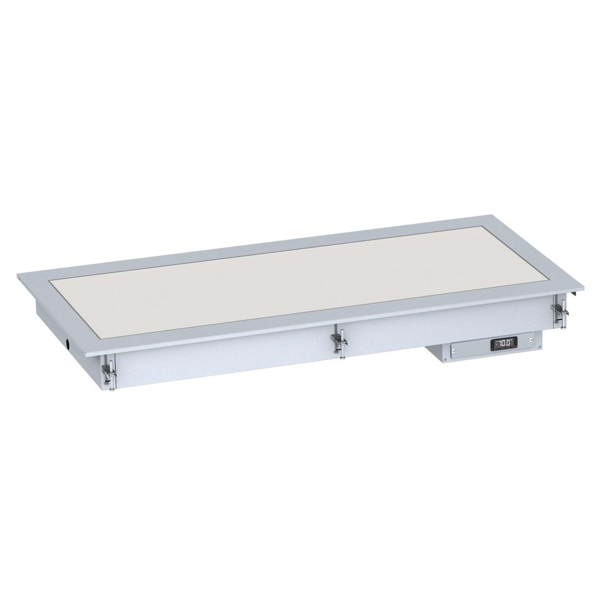 COMBISTEEL BUILT-IN CERAMIC HEATING PLATE 2/1 - WHITE 