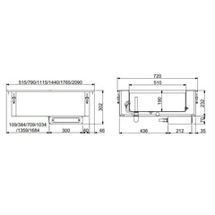 COMBISTEEL BUILT-IN BAIN-MARIE 2/1 - AUTOMATIC WATER FILLING  – Vorschau 2
