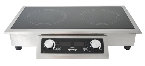 COMBISTEEL BUILT-IN INDUCTION HOB 2 ZONES ONLY SUITABLE FOR INDUCTION PANS 