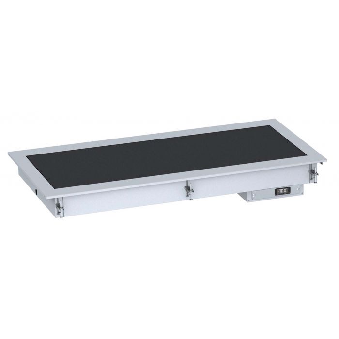 COMBISTEEL BUILT-IN CERAMIC HEATING PLATE 4/1 - BLACK 