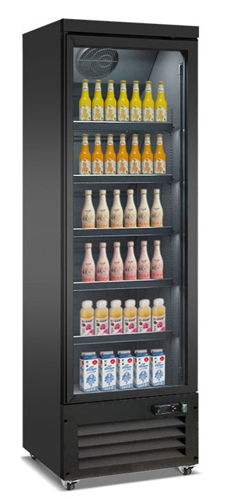 COMBISTEEL REFRIGERATOR 1 GLASS DOOR BLACK CEB-500R BL