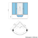 Tronitechnik steam shower whirlpool CHIOS 135x135