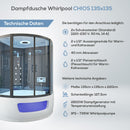 Tronitechnik steam shower whirlpool CHIOS 135x135