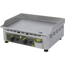 Stalgast ROLLER GRILL gas griddle plate, stainless steel grilling surface, two heating zones, dimensions 600x450x190 mm (WxDxH), 5.5 kW