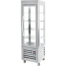 Stalgast ROLLER GRILL panoramic refrigerated display case with forced air cooling, 360 liters gross
