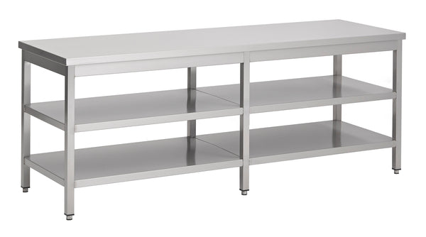 COMBISTEEL 600 WORK TABLE 2 SHELVES 2400 