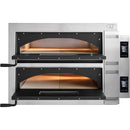 Stalgast GGF Pizzaofen FR-Line Digital, 2 Kammern Vollschamott für 4 Pizzen á Ø 360 mm, 1010x850x750 mm (BxTxH), 12 kW
