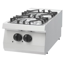 MAXIMA Gastro Heavy Duty Kochfeld - 2 Brenner - Einzeleinheit - 70 cm Tief - Gas
