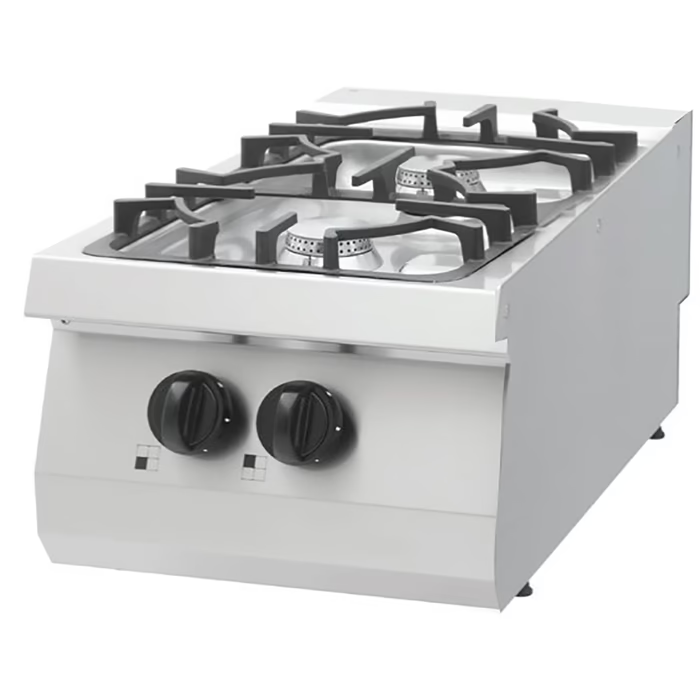 MAXIMA Gastro Heavy Duty Kochfeld - 2 Brenner - 15 kW - Gas