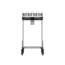 Rieber tray and cutlery set, 1 piece + napkin holder.