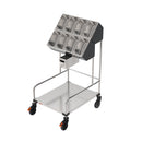 Rieber tray and cutlery set, 2 pieces + napkin holder.