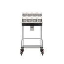 Rieber tray and cutlery set, 2 pieces + napkin holder.