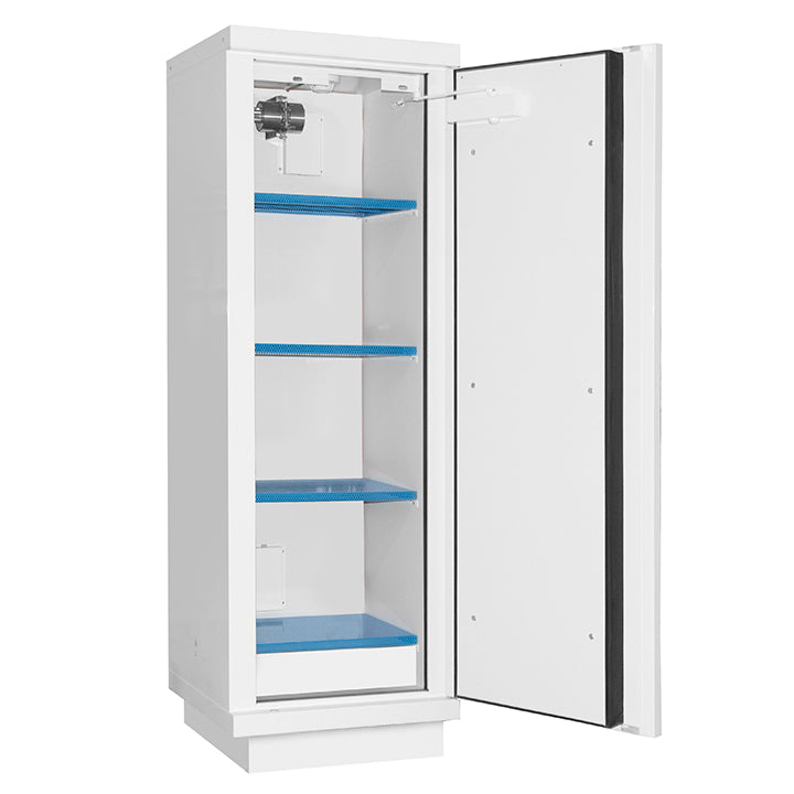 Ecosafe Sicherheitsschrank 90 Min Lithium Batterien Höhe 1 Tür Mit 1 Feuerlöscher Ex100li + 4 Einlegeböden E48li