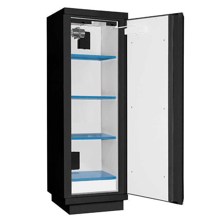 Ecosafe Sicherheitsschrank 90 Min Lithium Batterien Höhe 1 Tür Mit 1 Feuerlöscher Ex100li + 4 Einlegeböden E48li