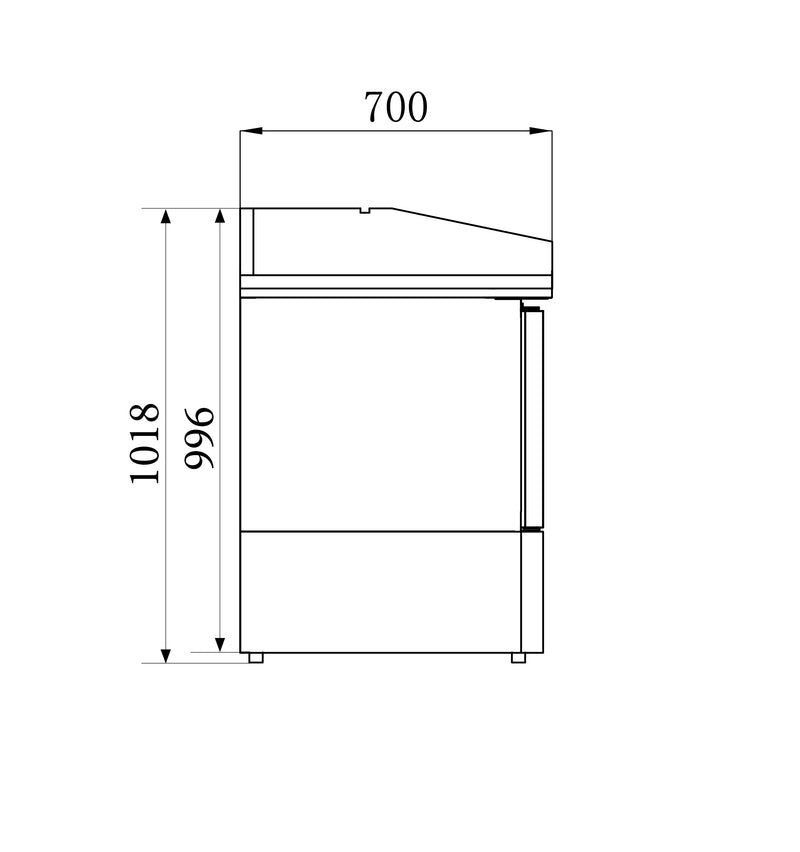 COMBISTEEL PIZZA TABLE 3 DOORS 