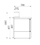 COMBISTEEL PIZZATISCH 3 TÜREN
