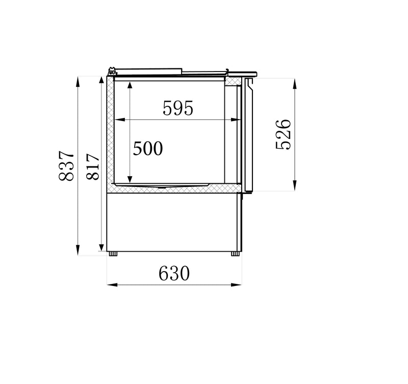 COMBISTEEL REFRIGERATED SALAD 3 DOORS 